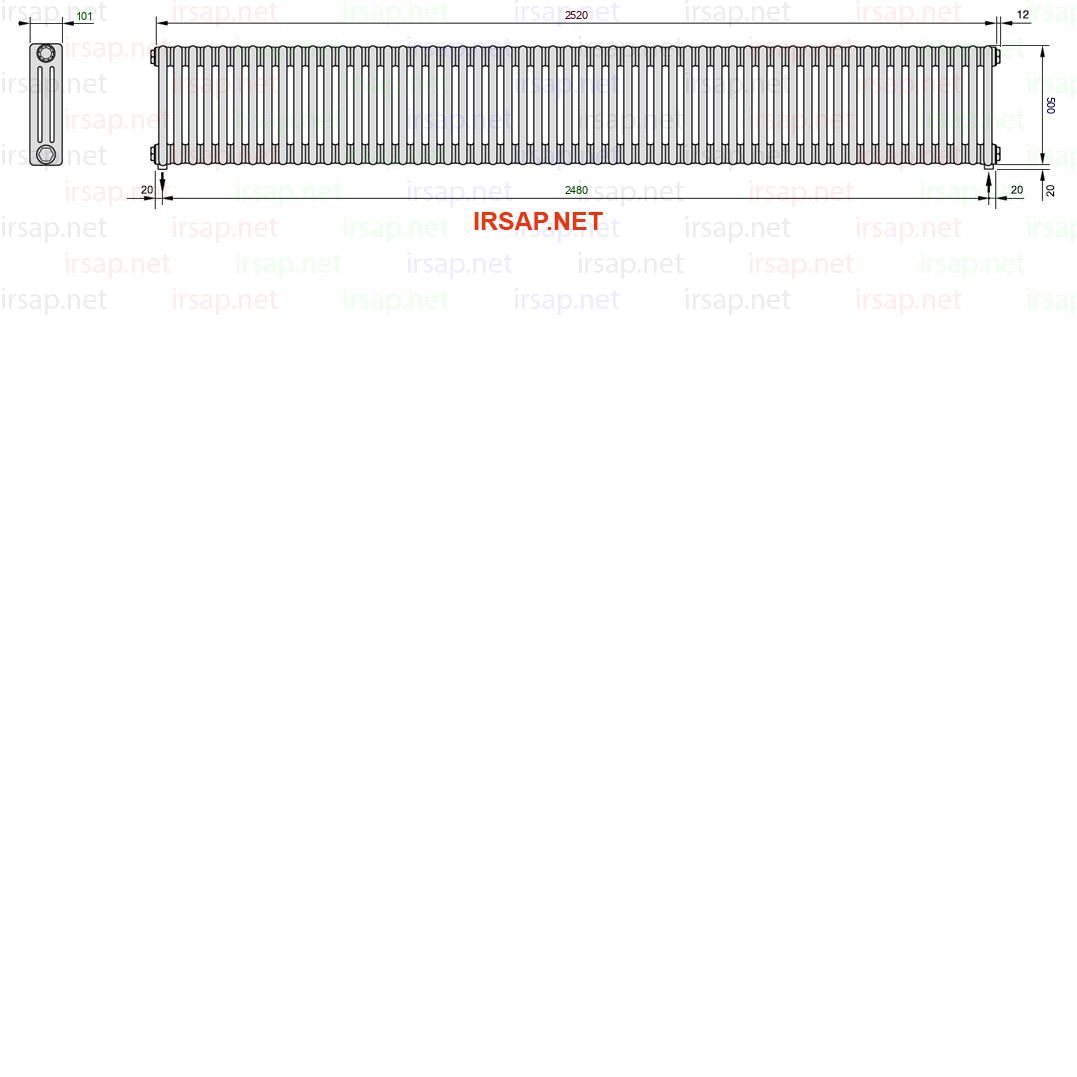 Радиатор IRSAP Tesi 30500/56 T16 CL 01